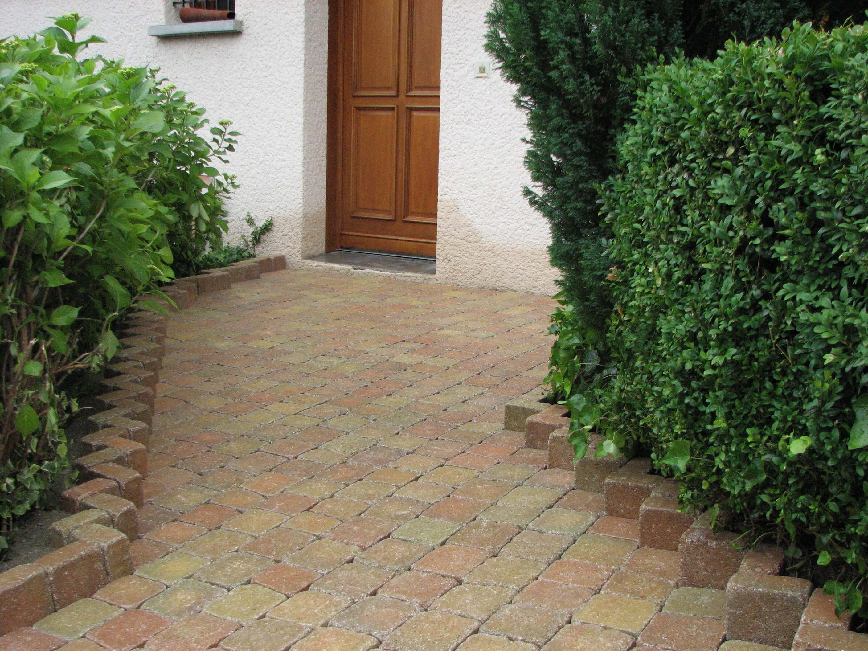 Création d’une terrasse en pavé