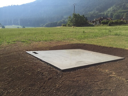 Création d’une dalle pour garage à Reignier