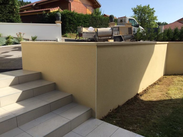 Rénovation d’un muret extérieur à Menthonnex-en-Bornes