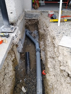Réfection du réseau d&rsquo;eaux pluviales et drainage maison à Collonges-sous-salève